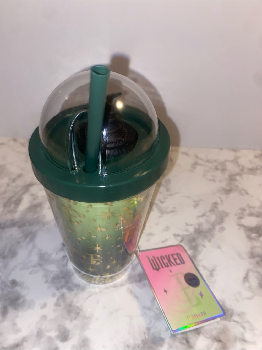 Claire's Green Wicked Insulated Tumbler with Dome Lid and Straw